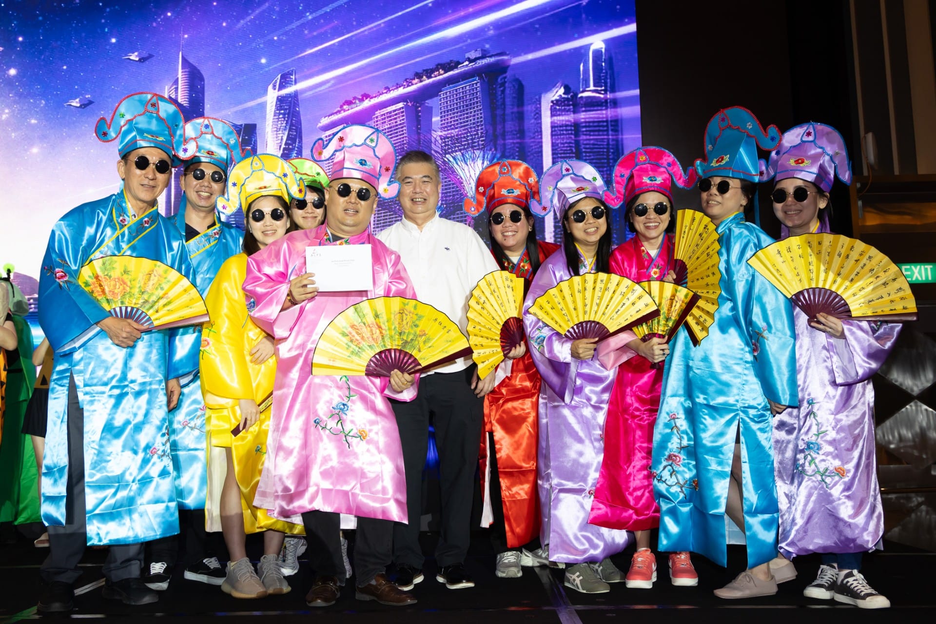 Photo of 11 ALPS staff taken at ALPS Anniversary Dinner